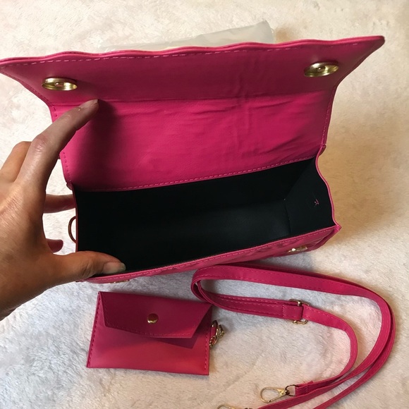 Fashion Women Lady Girls Pink Handbag Shoulder Satchel Crossbody Bag Purse New - Picture 4 of 13